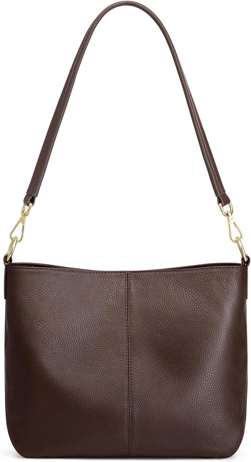 imageKattee Leather Crossbody Bags for Women Crossbody Purses for Women Womens Handbags Hobo Bag with Adjustable StrapCoffee
