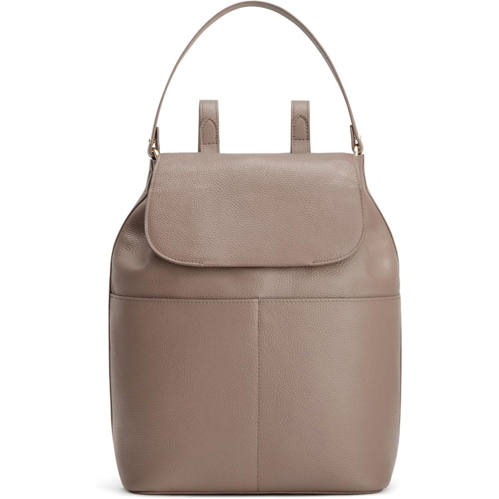 imageKattee Leather Backpack Purse for Women Travel Fashion Designer Ladies Laptop Backpack KhakiKhaki