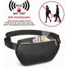 Kattee Fanny Packs for Women, Leather Crossbody Bags for Women Trendy, Small Belt Bag,Fashion Waist Packs with RFID Blocking, Black(Black)