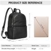 Kattee Genuine Leather Backpack Purse for Women Antitheft Rucksack Soft Work Casual Daypack Fashion(Black)