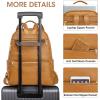 Kattee Genuine Leather Backpack Purse for Women Antitheft Rucksack Soft Work Casual Daypack Fashion(Brown)