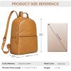 Kattee Genuine Leather Backpack Purse for Women Antitheft Rucksack Soft Work Casual Daypack Fashion(Brown)