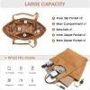 Kattee Genuine Leather Purses and Handbags for Women Trendy, Top Grain Leather Hobo Tote Shoulder Bag with Adjustable Strap(Brown)