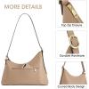 Kattee Hobo Bags for Women Trendy, Soft Leather Handbags and Purses,Shoulder Tote Curved Designer Bag with Card Pocket(Khaki)