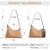 Kattee Hobo Bags for Women Trendy, Soft Leather Handbags and Purses,Shoulder Tote Curved Designer Bag with Card Pocket(Light Tan)