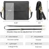 Kattee Leather Crossbody Bag for Women, Small Cross Body Shoulder Bags Purse for Women Trendy Designer Handbag(Black)