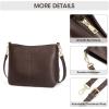 Kattee Leather Crossbody Bags for Women, Crossbody Purses for Women, Women’s Handbags Hobo Bag with Adjustable Strap(Coffee)