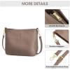 Kattee Leather Crossbody Bags for Women, Crossbody Purses for Women, Women’s Handbags Hobo Bag with Adjustable Strap(Khaki)