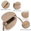 Kattee Leather Crossbody Bags for Women Purse, Small Travel Cross Body Shoulder Bags Purses for Women Trendy Designer Handbag(Apricot)