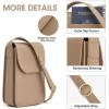 Kattee Leather Crossbody Bags for Women Trendy, Small Phone Purses Wallet Shoulder Handbags Travel with Card Slots(Apricot)