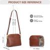 Kattee Leather Crossbody Bags for Women Trendy, Small Purses Handbags Shoulder Bag, Genuine Leather Cross Body Bag for Woman(Genuine Leather – Dark Brown)