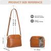 Kattee Leather Crossbody Bags for Women Trendy, Small Purses Handbags Shoulder Bag, Genuine Leather Cross Body Bag for Woman(Genuine Leather – Light Brown)