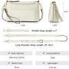 Kattee Leather Crossbody Bags for Women Trendy, Small Shoulder Purses and Handbags, Clutch Wristlet Wallet with 2 Straps(Beige)