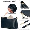 Kattee Leather Crossbody Bags for Women Trendy, Small Shoulder Purses and Handbags, Clutch Wristlet Wallet with 2 Straps(Dark Blue)