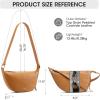 Kattee Leather Crossbody Purses for Women, Small Sling Bag, Women’s Shoulder Handbags with Adjustable Strap(Brown)