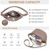 Kattee Leather Crossbody Purses for Women, Small Sling Bag, Women’s Shoulder Handbags with Adjustable Strap(Khaki)