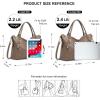 Kattee Leather Handbags Tote Shoulder Bag for Woman Satchel Designer Purse Top Handles Crossbody Bag Large Capacity(Khaki)