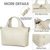 Kattee Leather Handbags and Purses for Women, Small Crossbody Bags for Women Cross Body Purses with Top Handle(Beige)