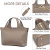 Kattee Leather Handbags and Purses for Women, Small Crossbody Bags for Women Cross Body Purses with Top Handle(Khaki)