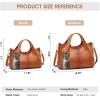 Kattee Leather Purses and Handbags for Women, Small Medium Crossbody Bags Trendy, Soft Shoulder Satchel Bags(Brown)