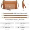 Kattee Leather Small Crossbody Shoulder Bags Purse for Women Trendy, Designer Handbag Pouch Clutch with Wristlet(Brown)
