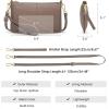 Kattee Leather Small Crossbody Shoulder Bags Purse for Women Trendy, Designer Handbag Pouch Clutch with Wristlet(Khaki)