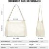 Kattee Leather Tote Bags for Women, Casual Shoulder Hobo Purses and Handbags, Top Magnetic Snap Closure(Beige)