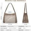 Kattee Leather Tote Bags for Women, Casual Shoulder Hobo Purses and Handbags, Top Magnetic Snap Closure(Khaki)