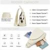 Kattee Sling Bag for Women Crossbody Fanny Packs Chest Bag Top Grain Leather Daypack Backpack RFID Blocking Travel(Beige)