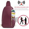 Kattee Sling Bag for Women Crossbody, Soft Leather Fanny Packs for Women, Small Crossbody Chest Bag with RFID Blocking(Dark Purple)