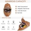 Kattee Sling Crossbody Bag for Women, Leather Fanny Pack Crossbody Sling Bags, RFID Purse Chest Bag Small Daypack for Women(Brown)