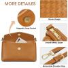 Kattee Small Leather Purses and Handbags for Women, Soft Crossbody Bags for Women, Shoulder Cross Body Bag(Brown)
