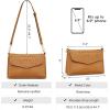 Kattee Small Leather Purses and Handbags for Women, Soft Crossbody Bags for Women, Shoulder Cross Body Bag(Brown)