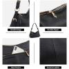Kattee Soft Leather Hobo Handbags for Women, Genuine Top Handle Bags Vintage Shoulder Purses(Black)