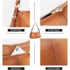 Kattee Soft Leather Hobo Handbags for Women, Genuine Top Handle Bags Vintage Shoulder Purses(Brown)