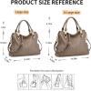 Kattee Soft Women Genuine Leather Purses and Handbags Satchel Tote Shoulder Bag(Khaki)