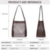 Kattee Women Soft Genuine Leather Totes Shoulder Bag Purses and Handbags with Top Magnetic Snap Closure(Coffee)