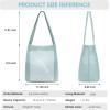 Kattee Women Soft Genuine Leather Totes Shoulder Bag Purses and Handbags with Top Magnetic Snap Closure(Sky Blue)