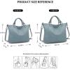 Kattee Women’s Soft Leather Tote Bag, Top Satchel Purses and Handbags(Greyish Blue)