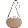 Kattee Crossbody Leather Bags for Women, Small Genuine Leather Cross Body Shoulder Bag for Woman Trendy Purse with Top Handle(Khaki)