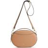 Kattee Crossbody Leather Bags for Women, Small Genuine Leather Cross Body Shoulder Bag for Woman Trendy Purse with Top Handle(Light Tan)