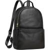 Kattee Genuine Leather Backpack Purse for Women Antitheft Rucksack Soft Work Casual Daypack Fashion(Black)