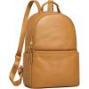 Kattee Genuine Leather Backpack Purse for Women Antitheft Rucksack Soft Work Casual Daypack Fashion(Brown)