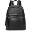 Kattee Genuine Leather Backpack Purse for Women Multi-functional Elegant Daypack Soft Leather Shoulder Bag Shopping Trip, Medium, Brown(Black)