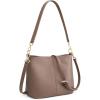Kattee Leather Crossbody Bags for Women, Crossbody Purses for Women, Women’s Handbags Hobo Bag with Adjustable Strap(Khaki)