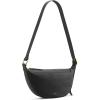 Kattee Leather Crossbody Purses for Women, Small Sling Bag, Women’s Shoulder Handbags with Adjustable Strap(Black)