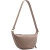 Kattee Leather Crossbody Purses for Women, Small Sling Bag, Women’s Shoulder Handbags with Adjustable Strap(Khaki)