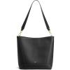 Kattee Leather Purses and Handbags, Bucket Bags for Women, Top Grain Leather Tote Shoulder Crossbody with 2 Straps(Black)