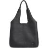 Kattee Leather Tote Bag Purse for Women, Leather Womens Tote Handbags Hobo Shoulder Bags, Large Capacity(Black)