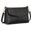 Kattee Small Leather Purses and Handbags for Women, Soft Crossbody Bags for Women, Shoulder Cross Body Bag(Black)